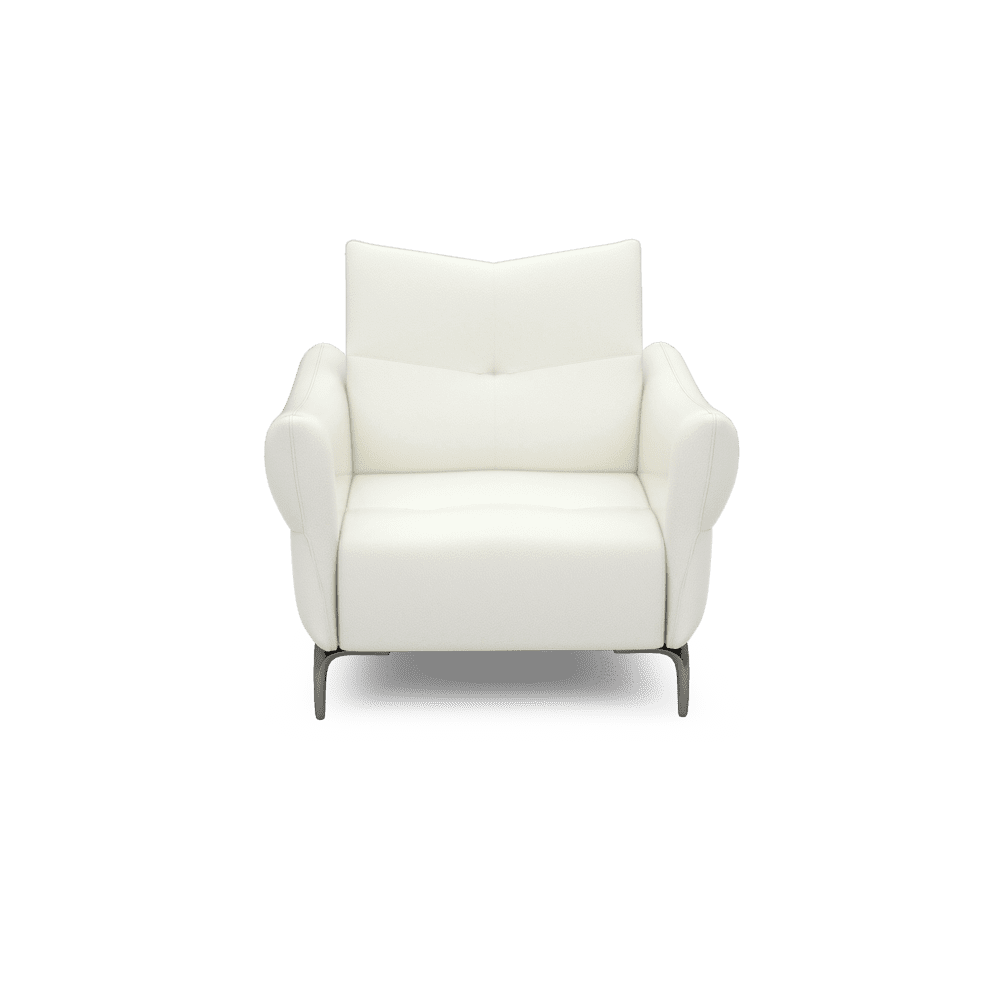 AFFING – Modular Push-Back Fabric / Leather Sofa (1-seater)