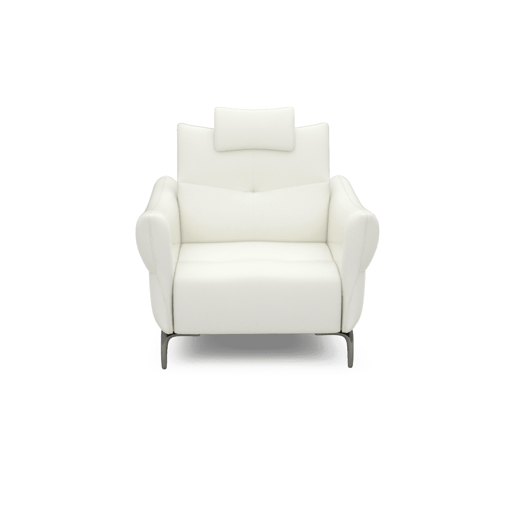 AFFING – Modular Push-Back Fabric / Leather Sofa (1-seater)