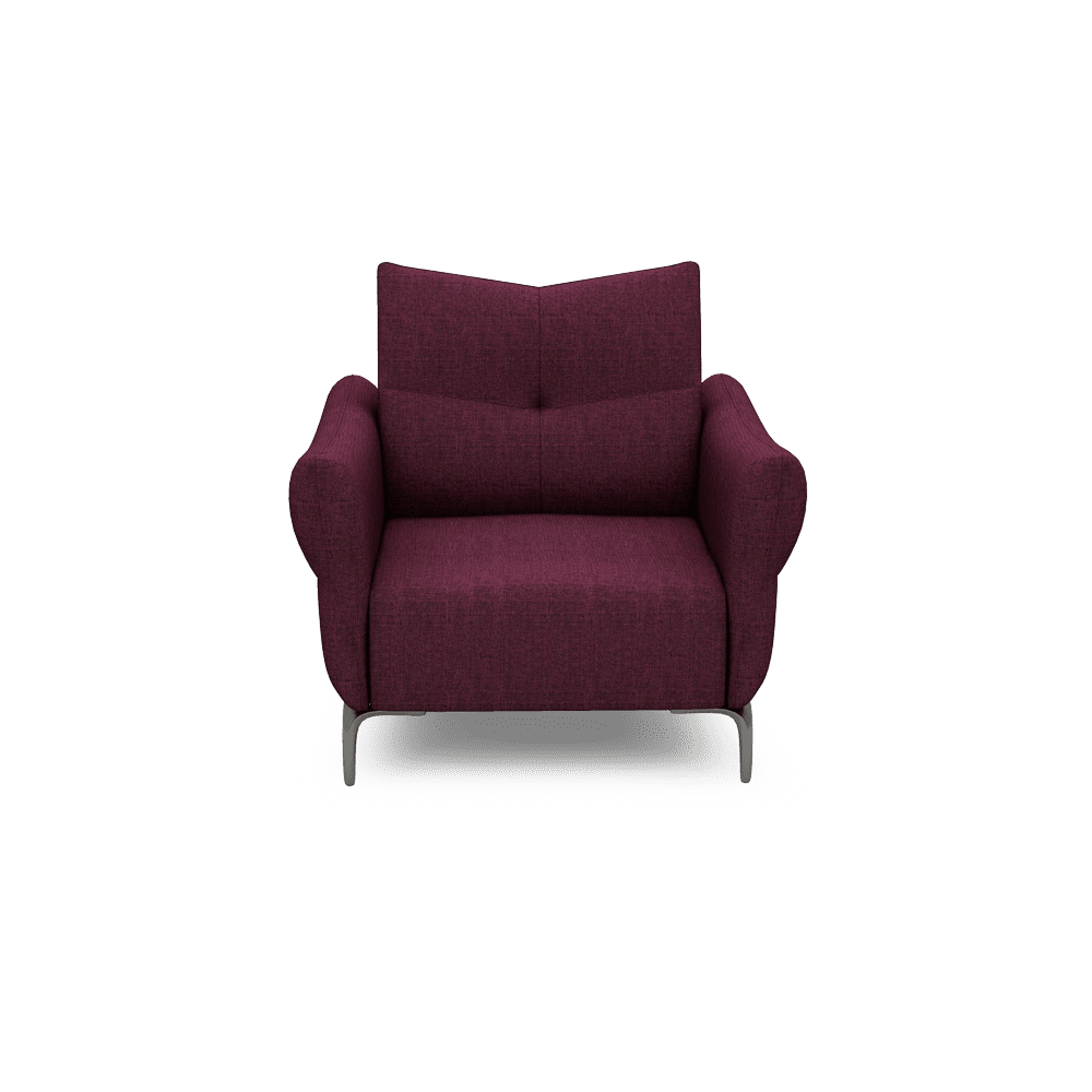 AFFING – Modular Push-Back Fabric / Leather Sofa (1-seater)