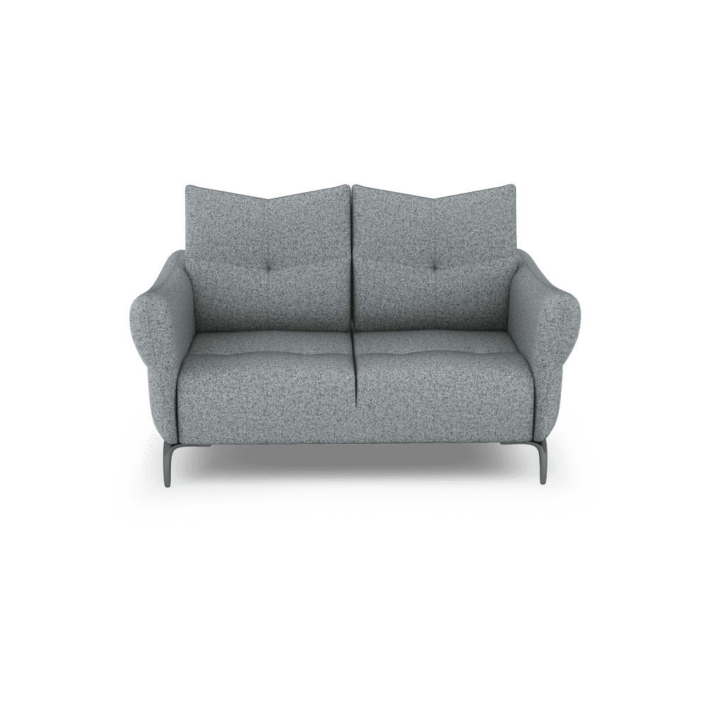 AFFING – Modular Push-Back Fabric / Leather Sofa (2-seater)