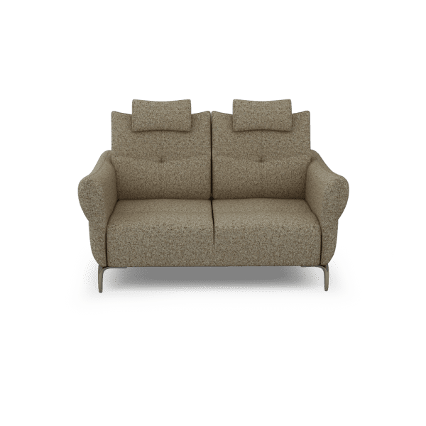 AFFING – Modular Push-Back Fabric / Leather Sofa (2-seater)