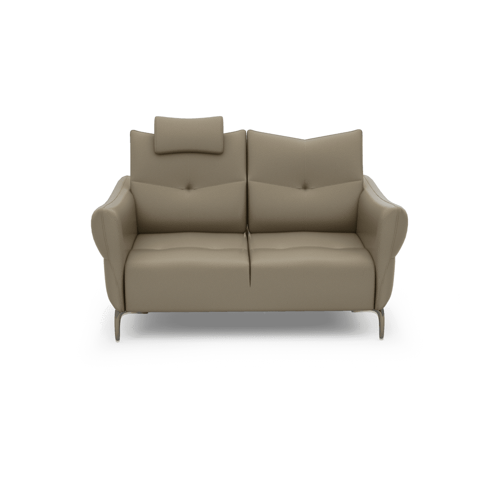AFFING – Modular Push-Back Fabric / Leather Sofa (3-seater)