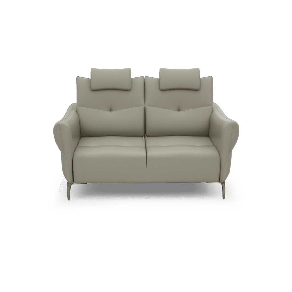 AFFING – Modular Push-Back Fabric / Leather Sofa (2-seater)