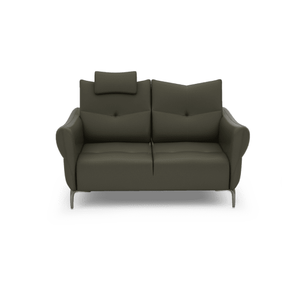 AFFING – Modular Push-Back Fabric / Leather Sofa (2-seater)