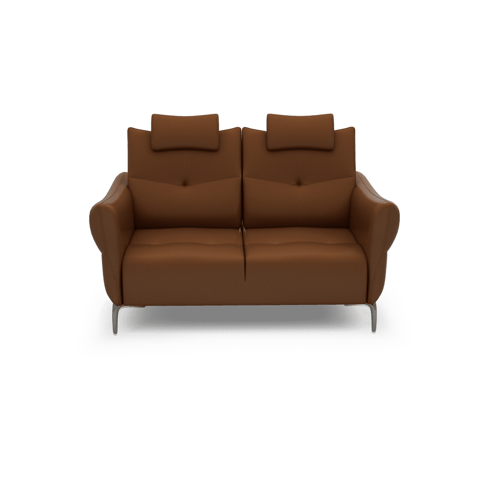 AFFING – Modular Push-Back Fabric / Leather Sofa (2-seater)