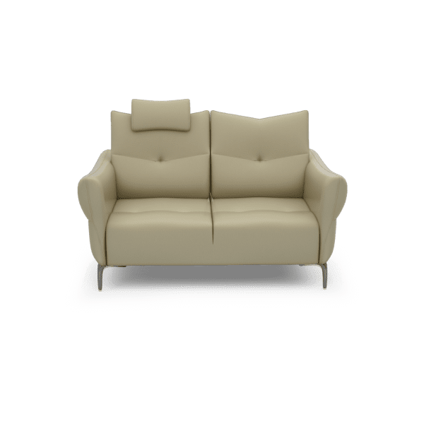 AFFING – Modular Push-Back Fabric / Leather Sofa (2-seater)