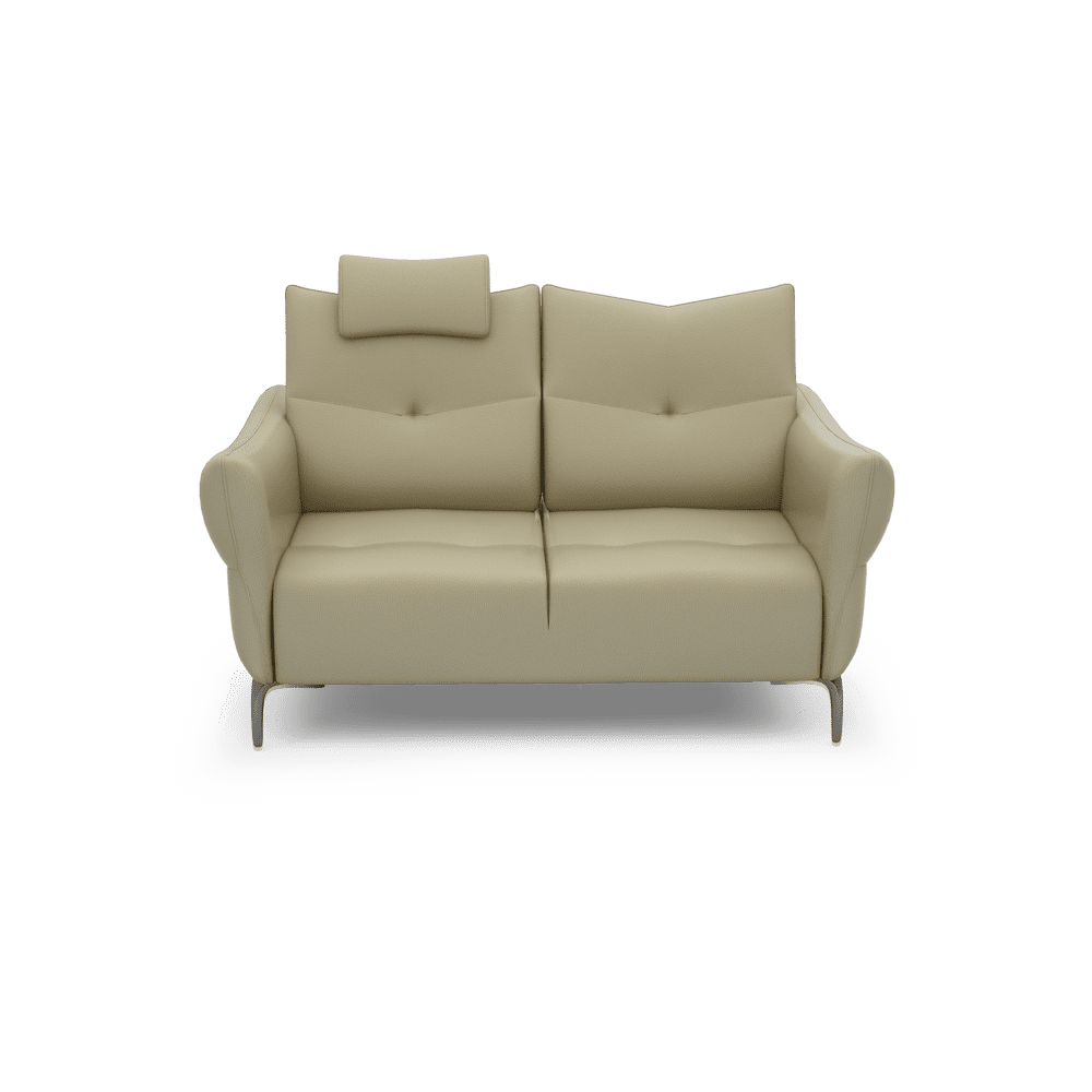 AFFING – Modular Push-Back Fabric / Leather Sofa (3-seater)