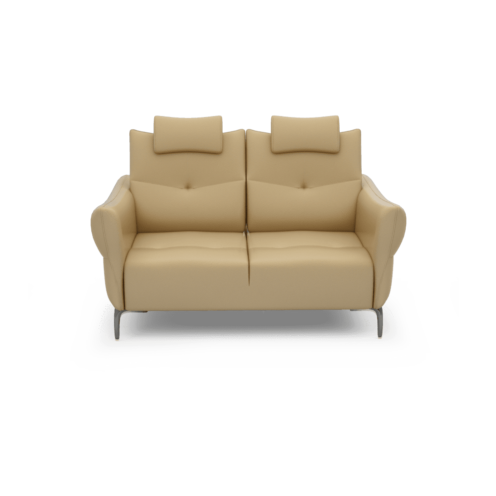 AFFING – Modular Push-Back Fabric / Leather Sofa (2-seater)