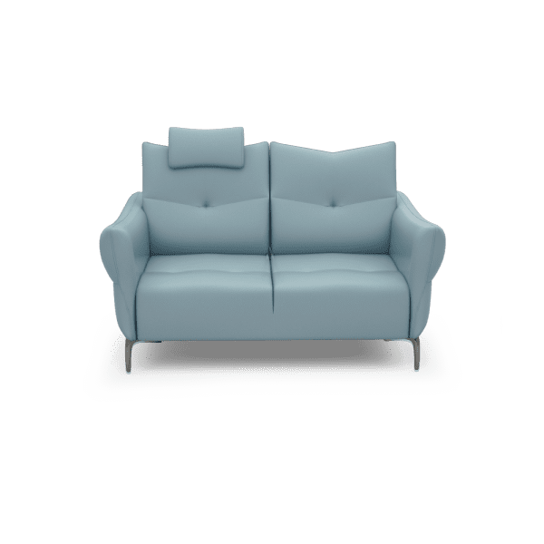 AFFING – Modular Push-Back Fabric / Leather Sofa (2-seater)