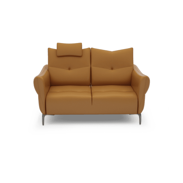 AFFING – Modular Push-Back Fabric / Leather Sofa (2-seater)