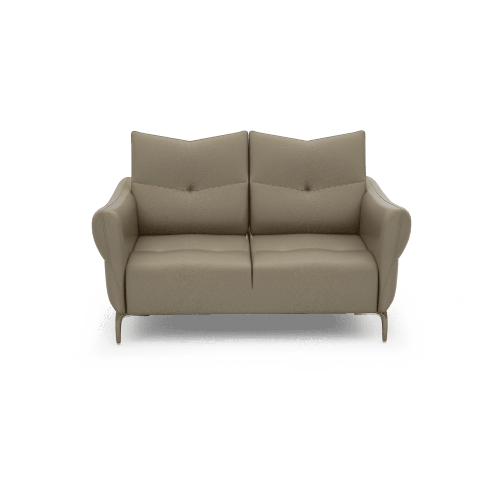 AFFING – Modular Push-Back Fabric / Leather Sofa (3-seater)