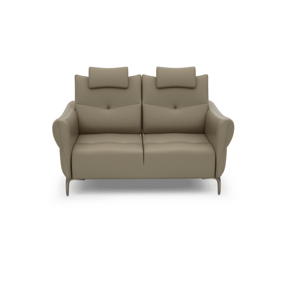 AFFING – Modular Push-Back Fabric / Leather Sofa (2-seater)