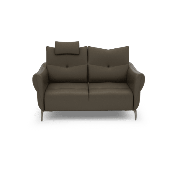 AFFING – Modular Push-Back Fabric / Leather Sofa (2-seater)