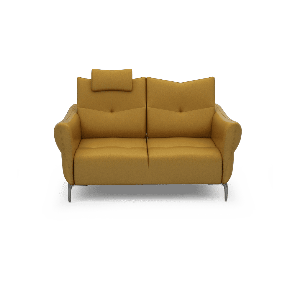 AFFING – Modular Push-Back Fabric / Leather Sofa (2-seater)