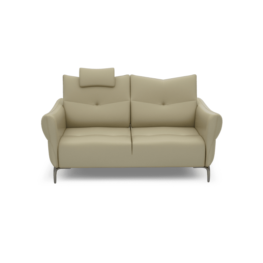 AFFING – Modular Push-Back Fabric / Leather Sofa (3-seater)