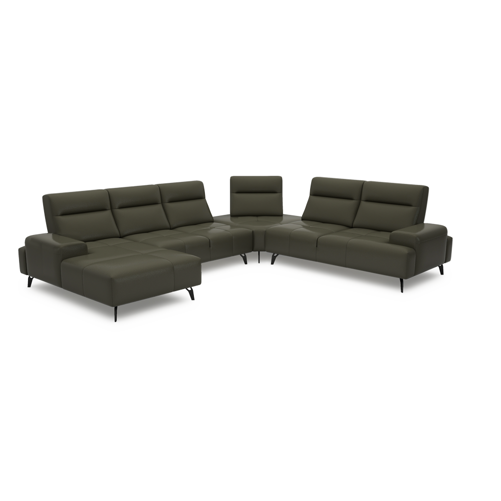 CERVIA – Modular Push-Back Sofa (Corner)