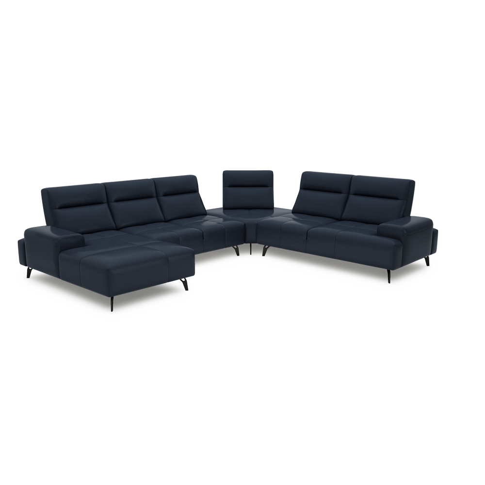 CERVIA – Modular Push-Back Sofa (Corner)