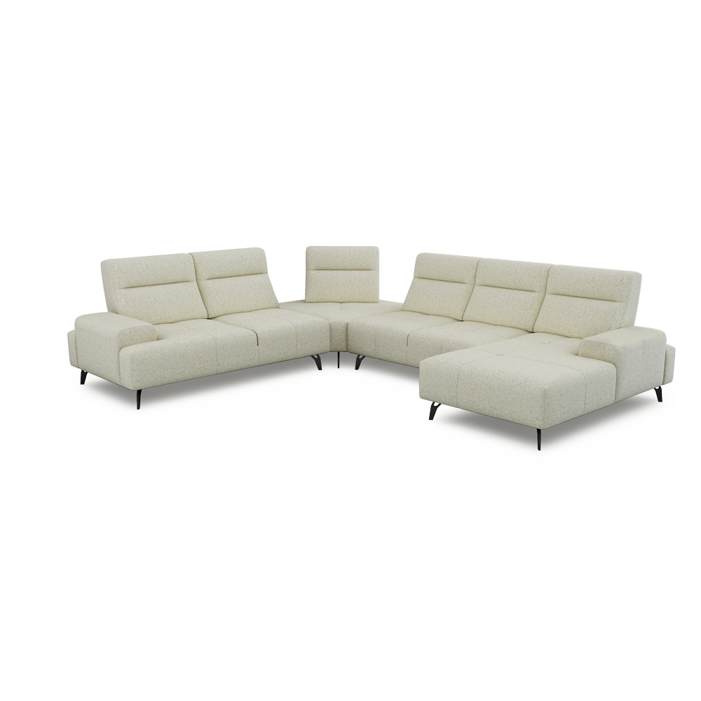 CERVIA – Modular Push-Back Sofa (Corner)