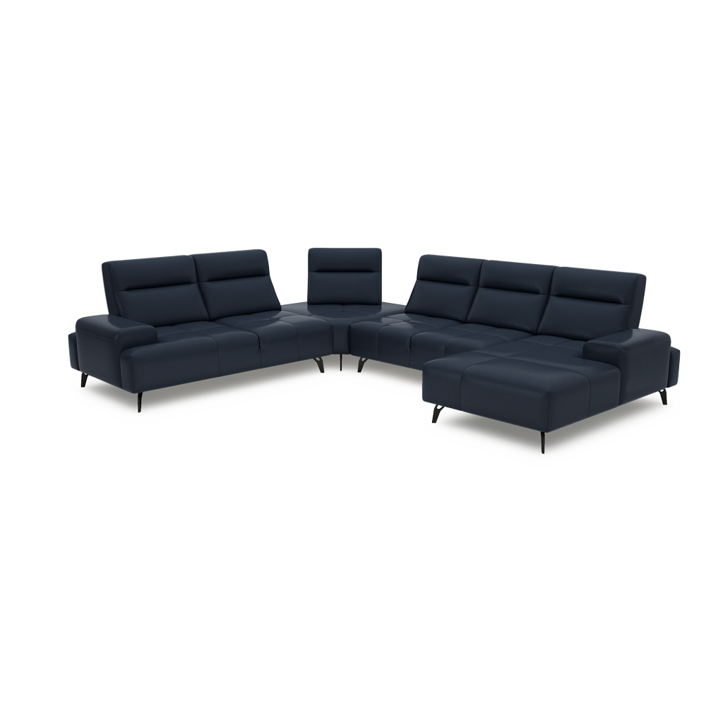 CERVIA – Modular Push-Back Sofa (Corner)