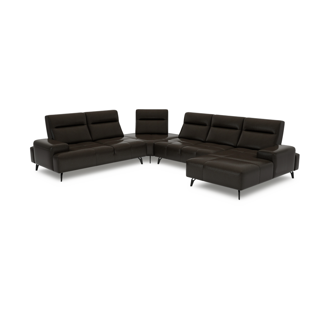 CERVIA – Modular Push-Back Sofa (Corner)