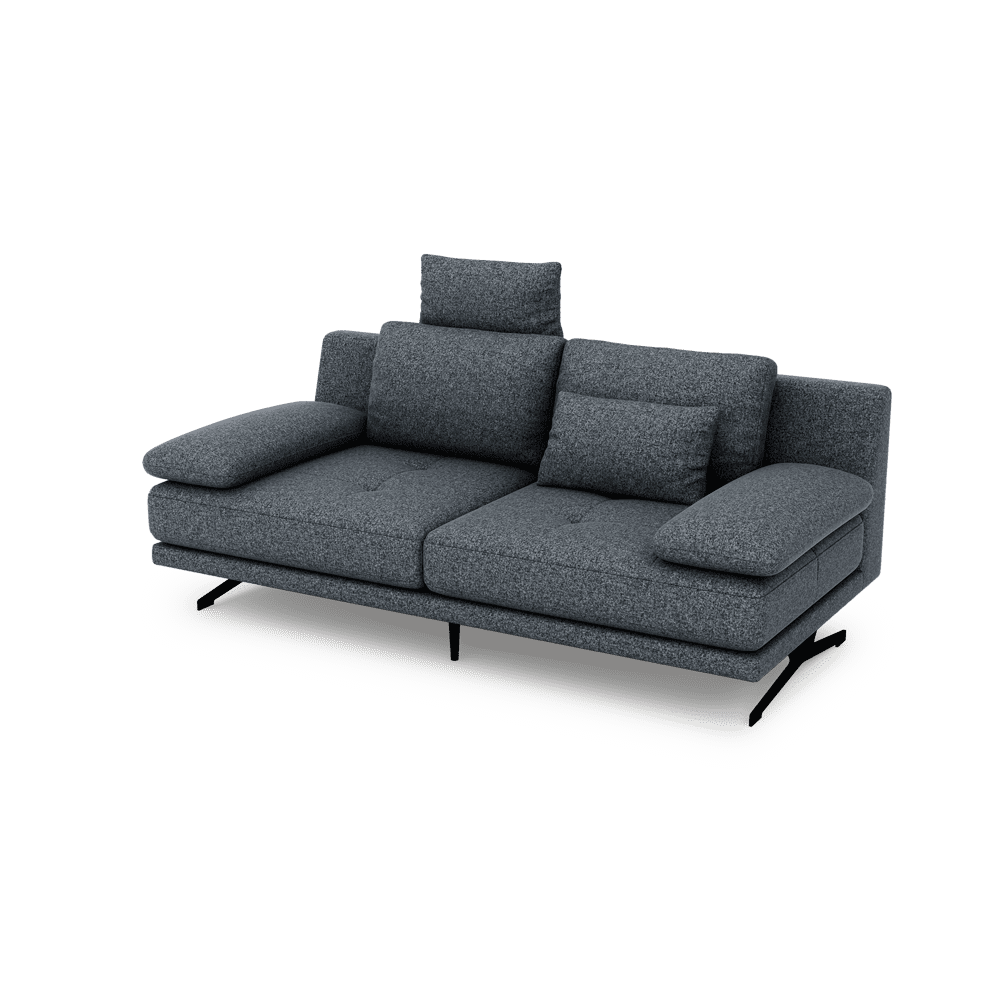 LUPANA – 3-Seater Sofa with Adjustable Seat & Removable Headrest