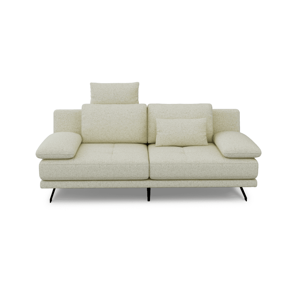LUPANA – 3-Seater Sofa with Adjustable Seat & Removable Headrest