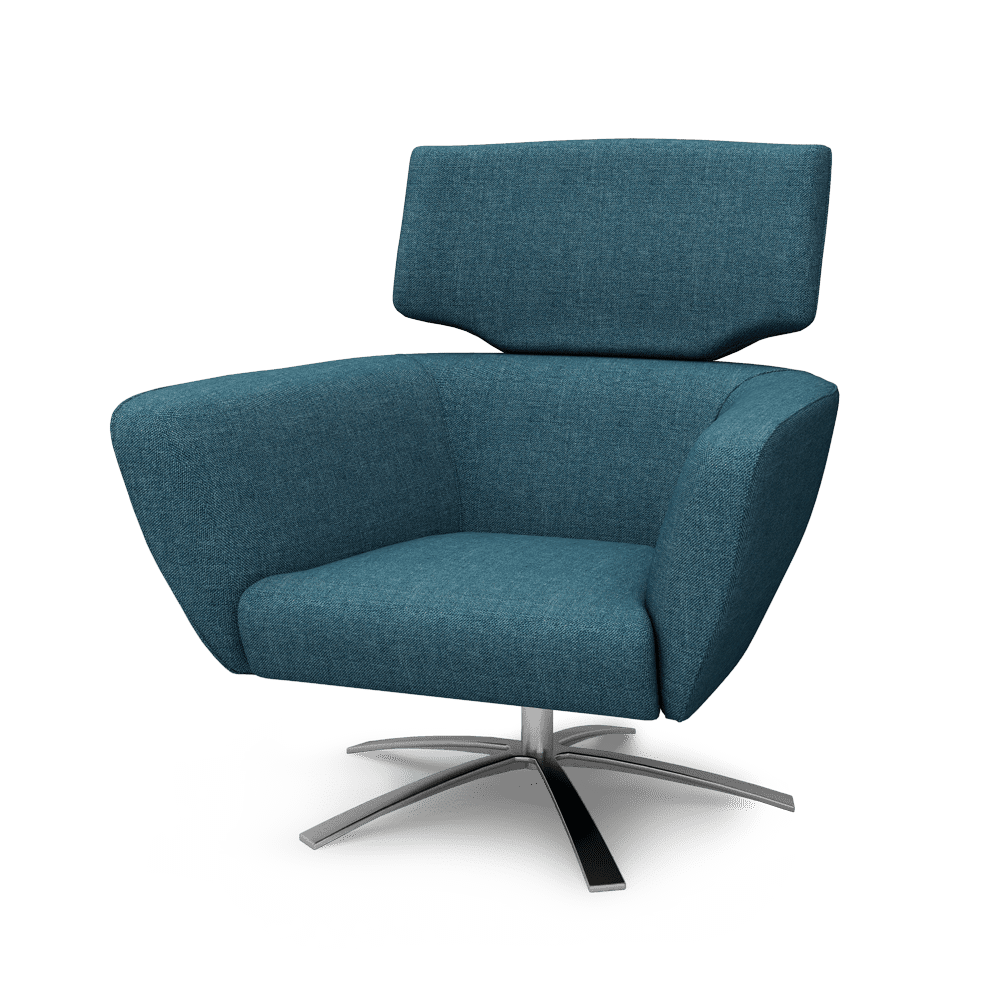 CYNOS – Swivel Fabric Armchair