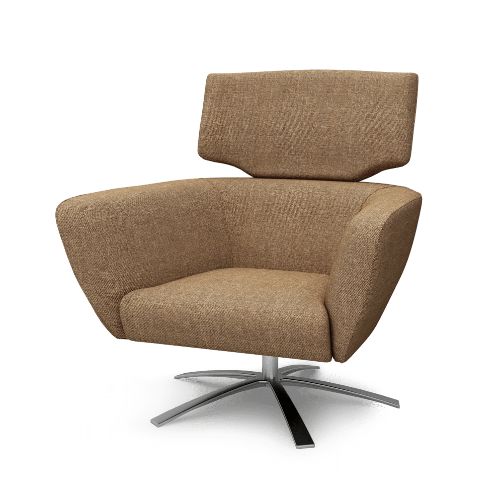 CYNOS – Swivel Fabric Armchair