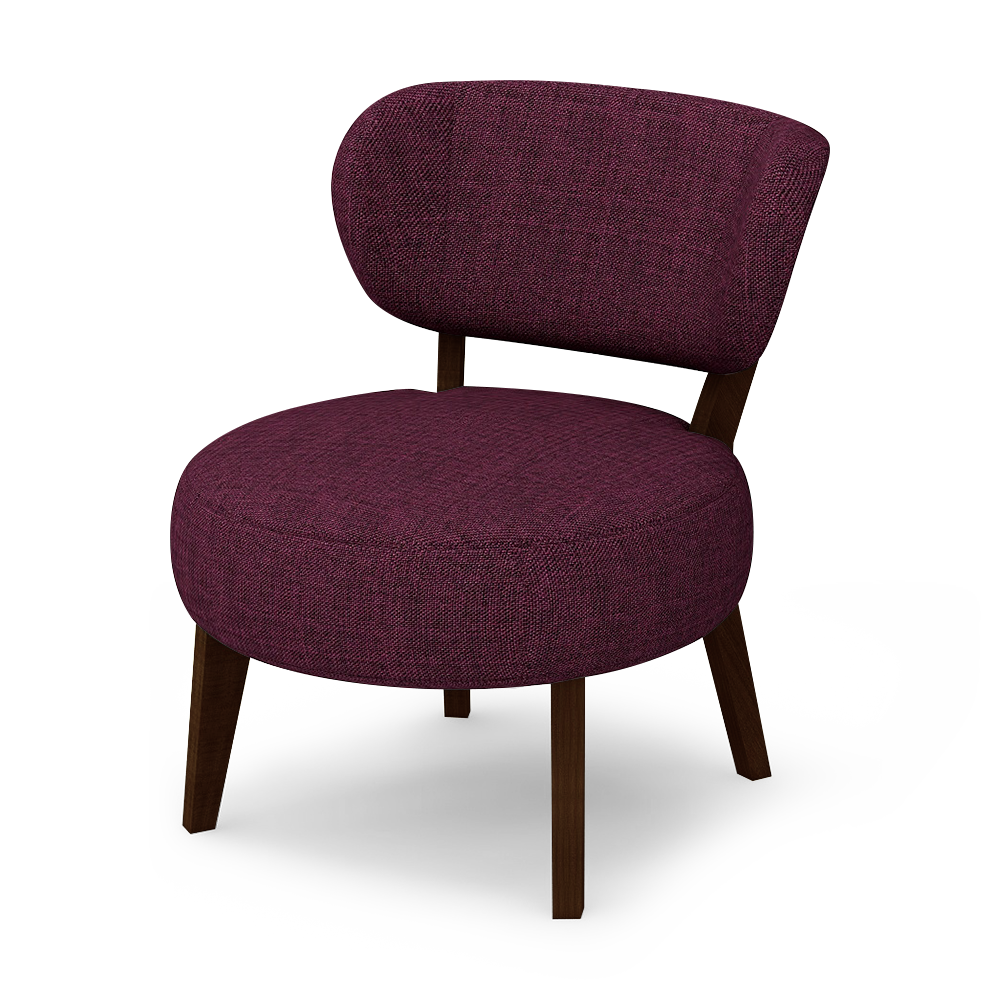 STRADA - Round Fabric Armchair
