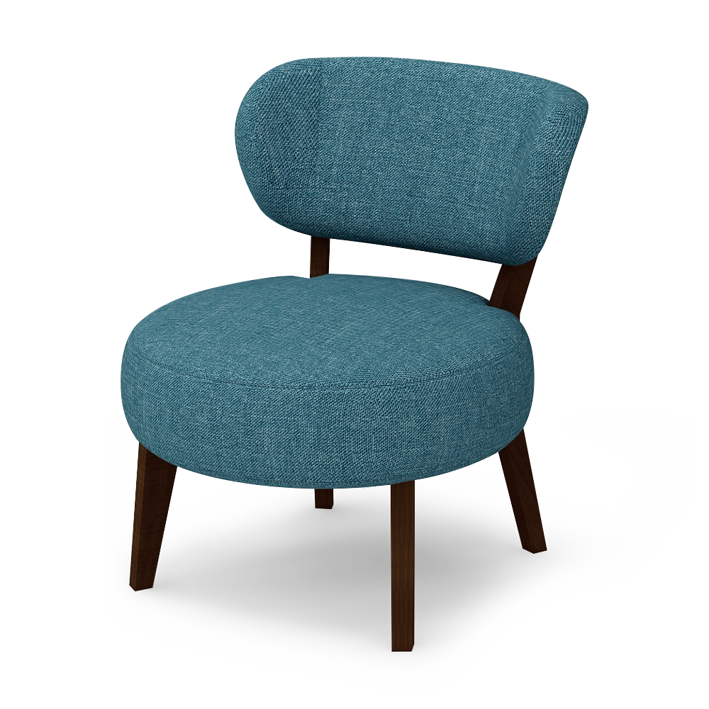 STRADA - Round Fabric Armchair