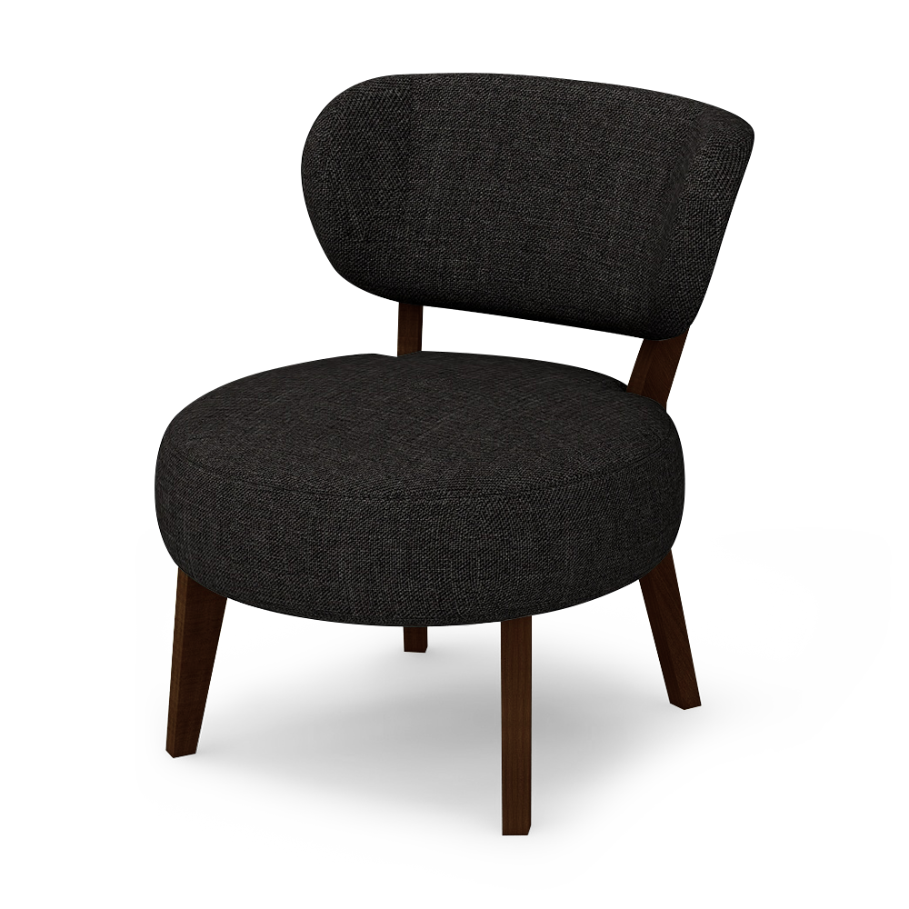 STRADA - Round Fabric Armchair