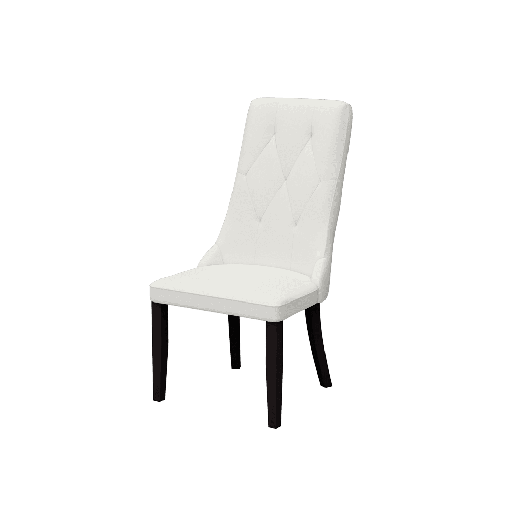 ISADORA - Fabric / Leather High-Back Tufted Dining Chair