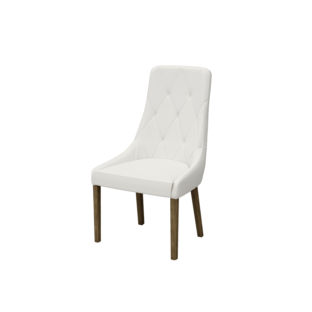 OPHELIA – Fabric / Leather Tufted Dining Chair