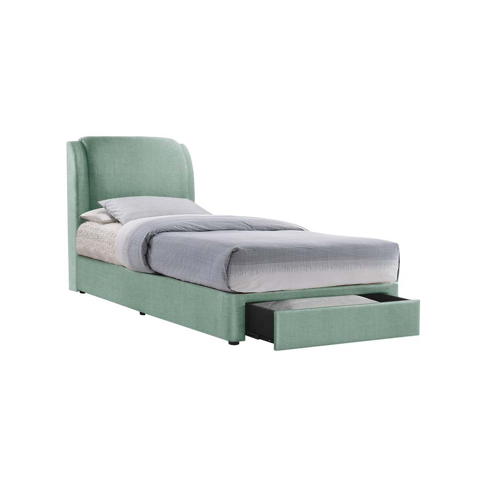 ALFRED - Mix & Match Divan Bed Frame (with drawer) - Single / Super Single / Queen / King