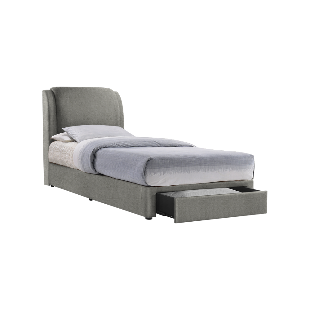 ALFRED - Mix & Match Divan Bed Frame (with drawer) - Single / Super Single / Queen / King