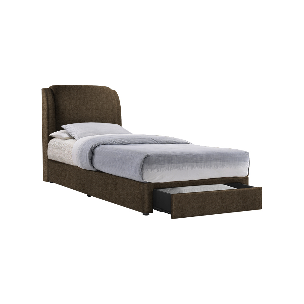 ALFRED - Mix & Match Divan Bed Frame (with drawer) - Single / Super Single / Queen / King