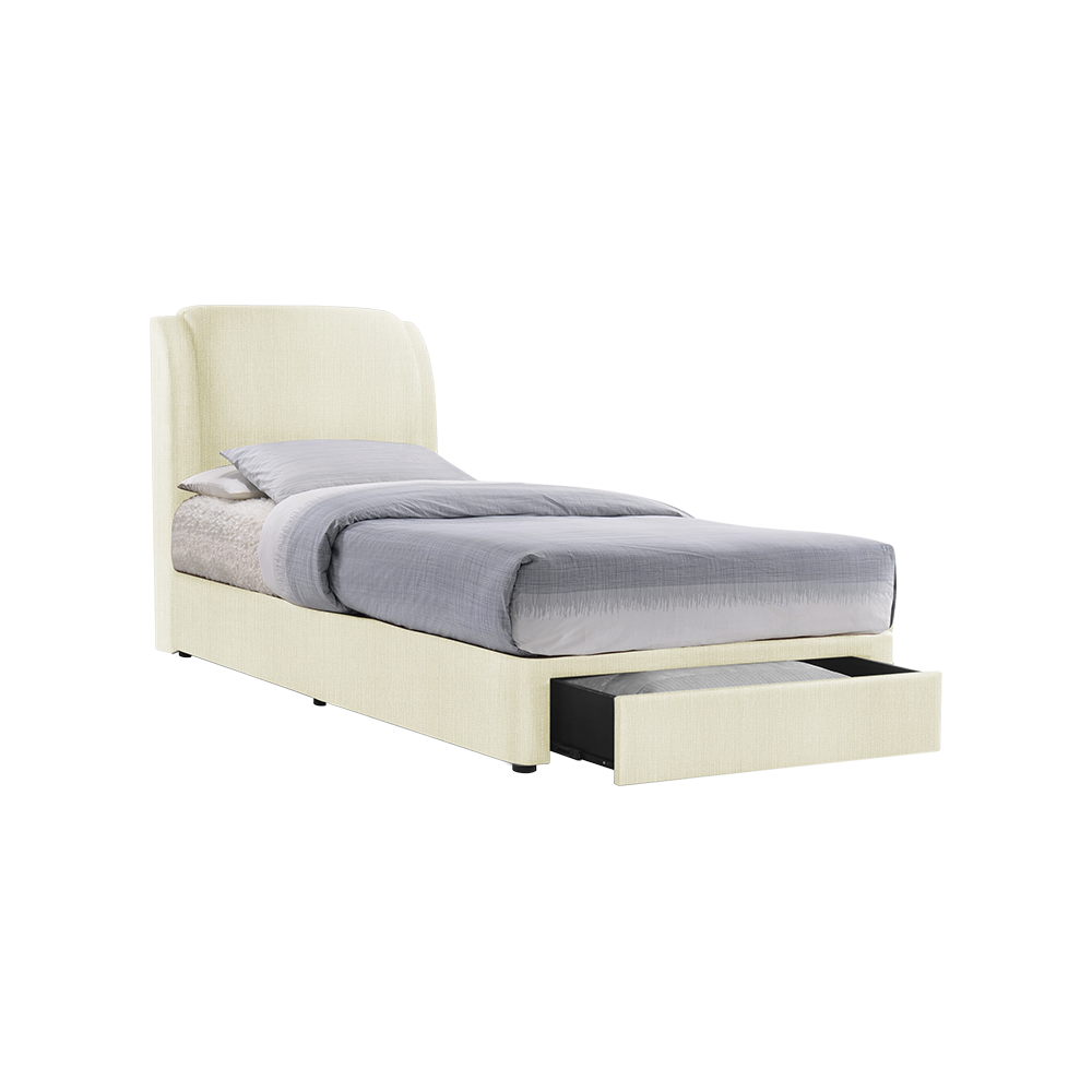 ALFRED - Mix & Match Divan Bed Frame (with drawer) - Single / Super Single / Queen / King
