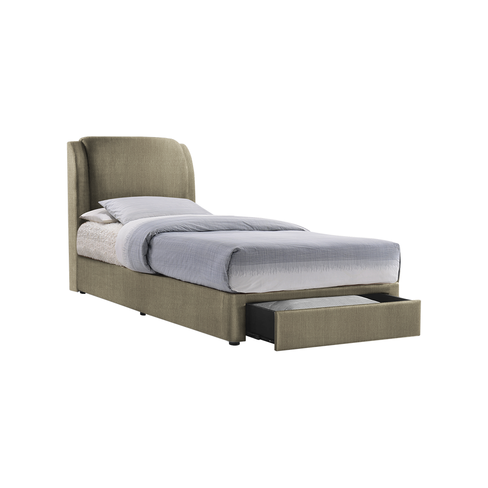 ALFRED - Mix & Match Divan Bed Frame (with drawer) - Single / Super Single / Queen / King