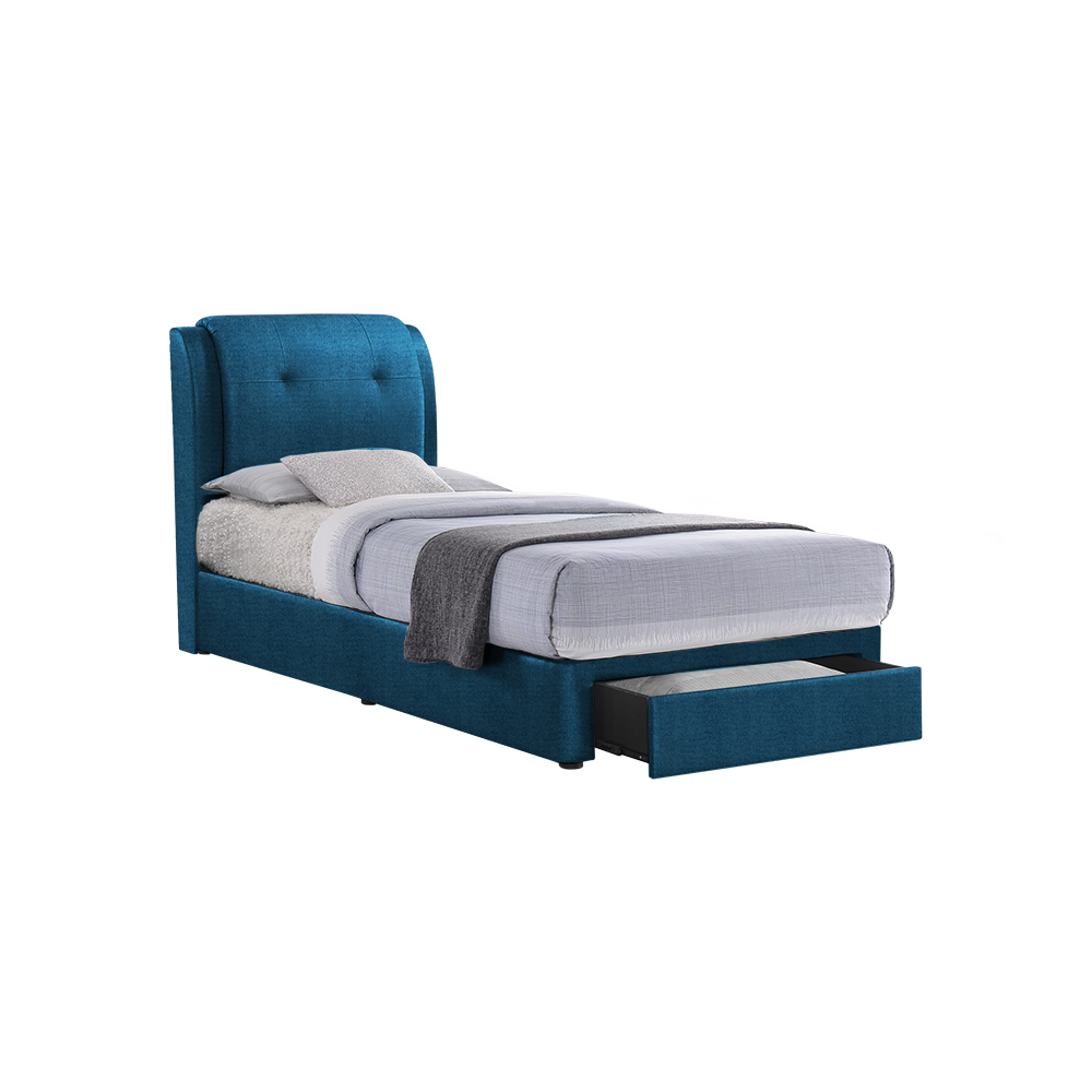 BENTLEY - Mix & Match Divan Bed Frame (with drawer) - Single / Super Single / Queen / King