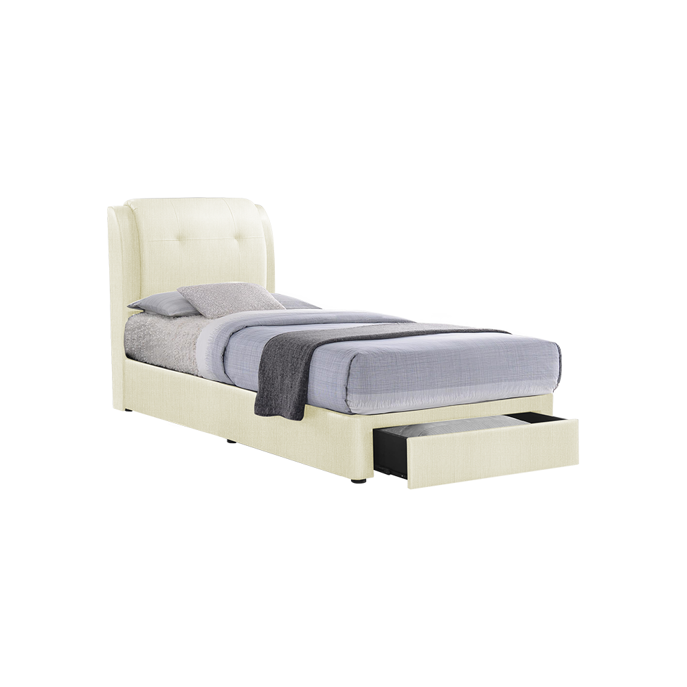 BENTLEY - Mix & Match Divan Bed Frame (with drawer) - Single / Super Single / Queen / King