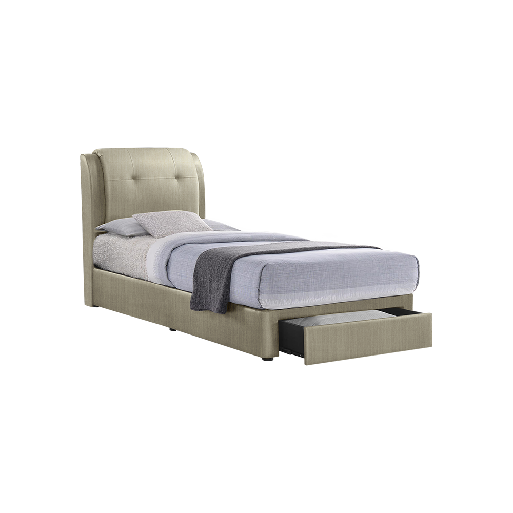BENTLEY - Mix & Match Divan Bed Frame (with drawer) - Single / Super Single / Queen / King