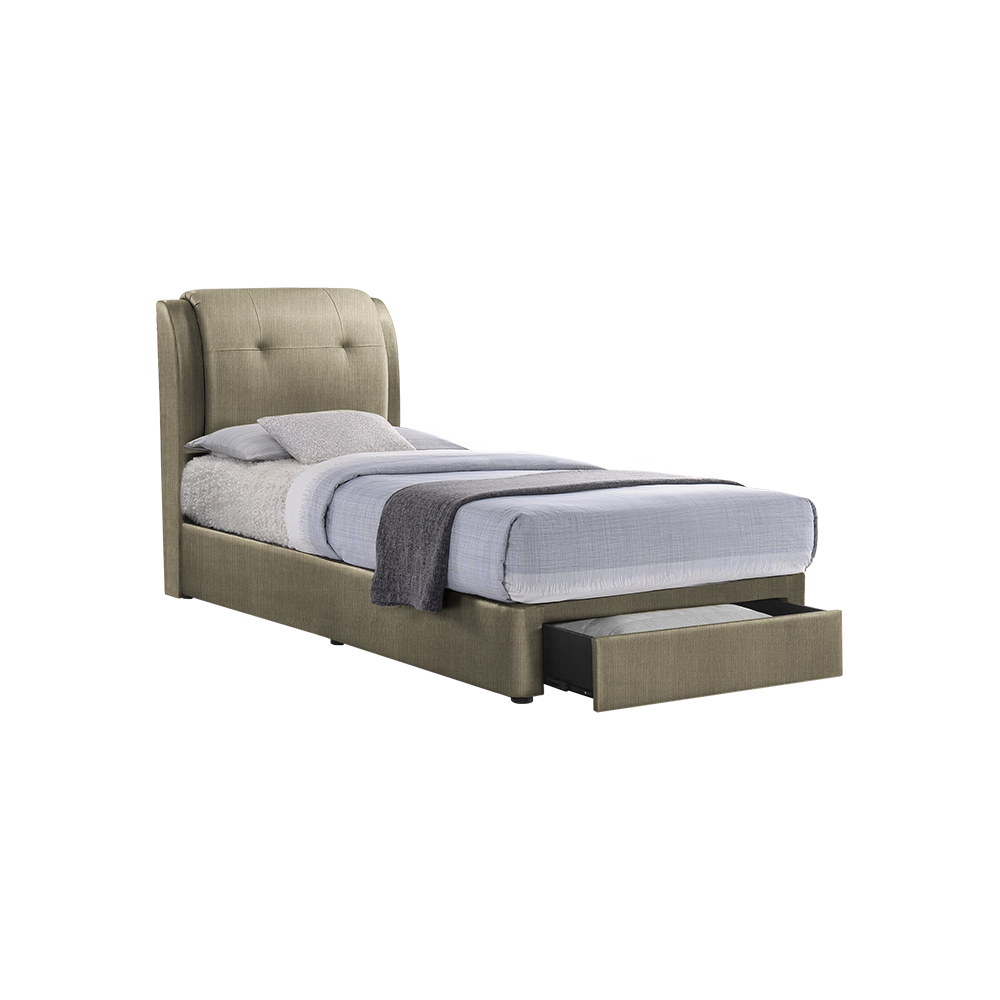 BENTLEY - Mix & Match Divan Bed Frame (with drawer) - Single / Super Single / Queen / King