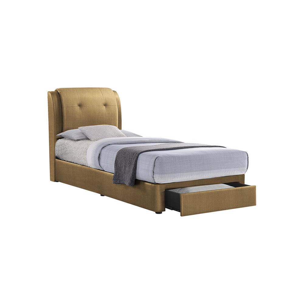 BENTLEY - Mix & Match Divan Bed Frame (with drawer) - Single / Super Single / Queen / King