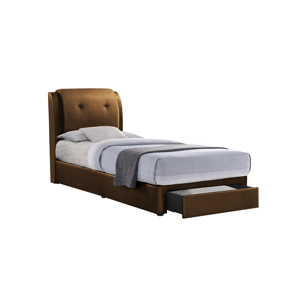 BENTLEY - Mix & Match Divan Bed Frame (with drawer) - Single / Super Single / Queen / King