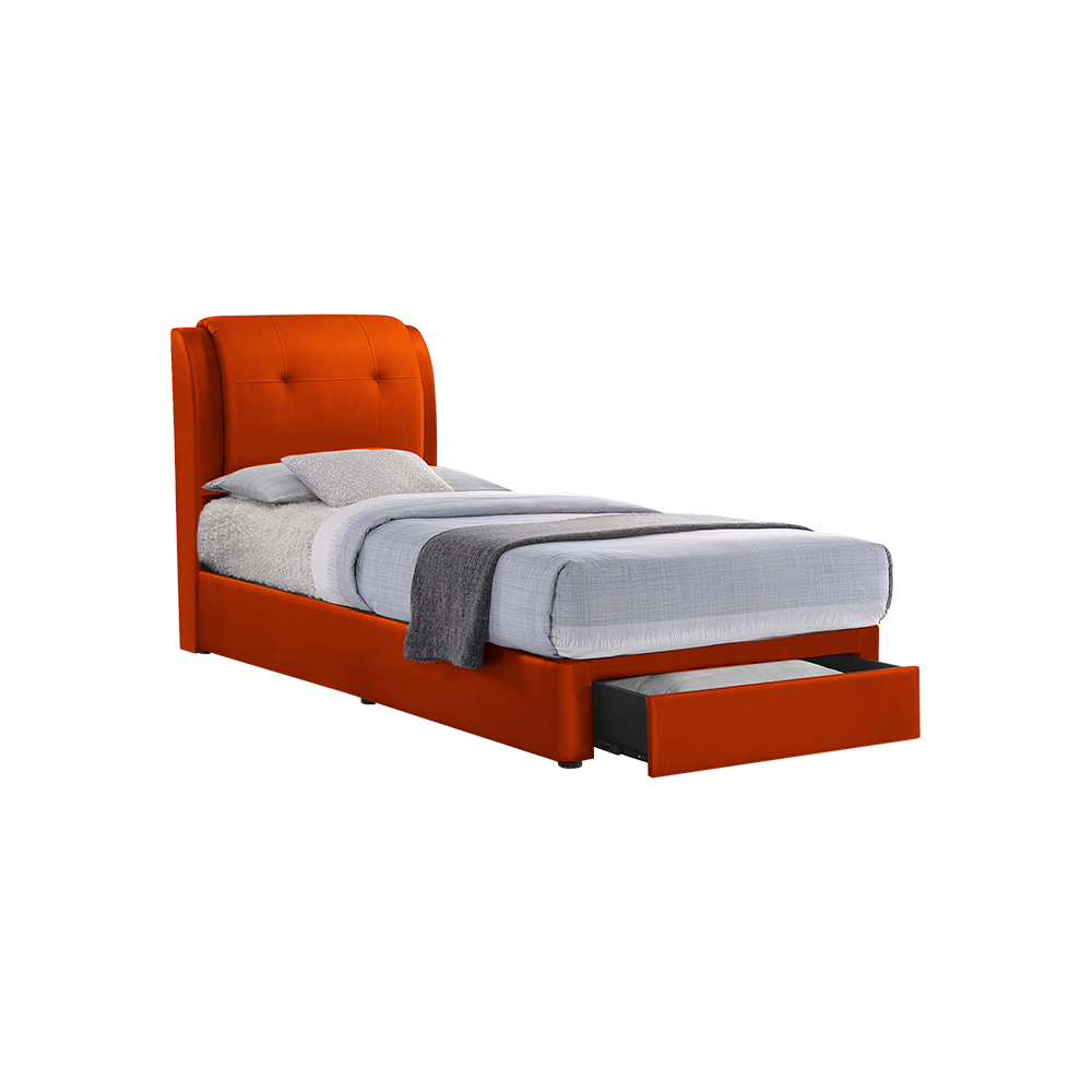 BENTLEY - Mix & Match Divan Bed Frame (with drawer) - Single / Super Single / Queen / King