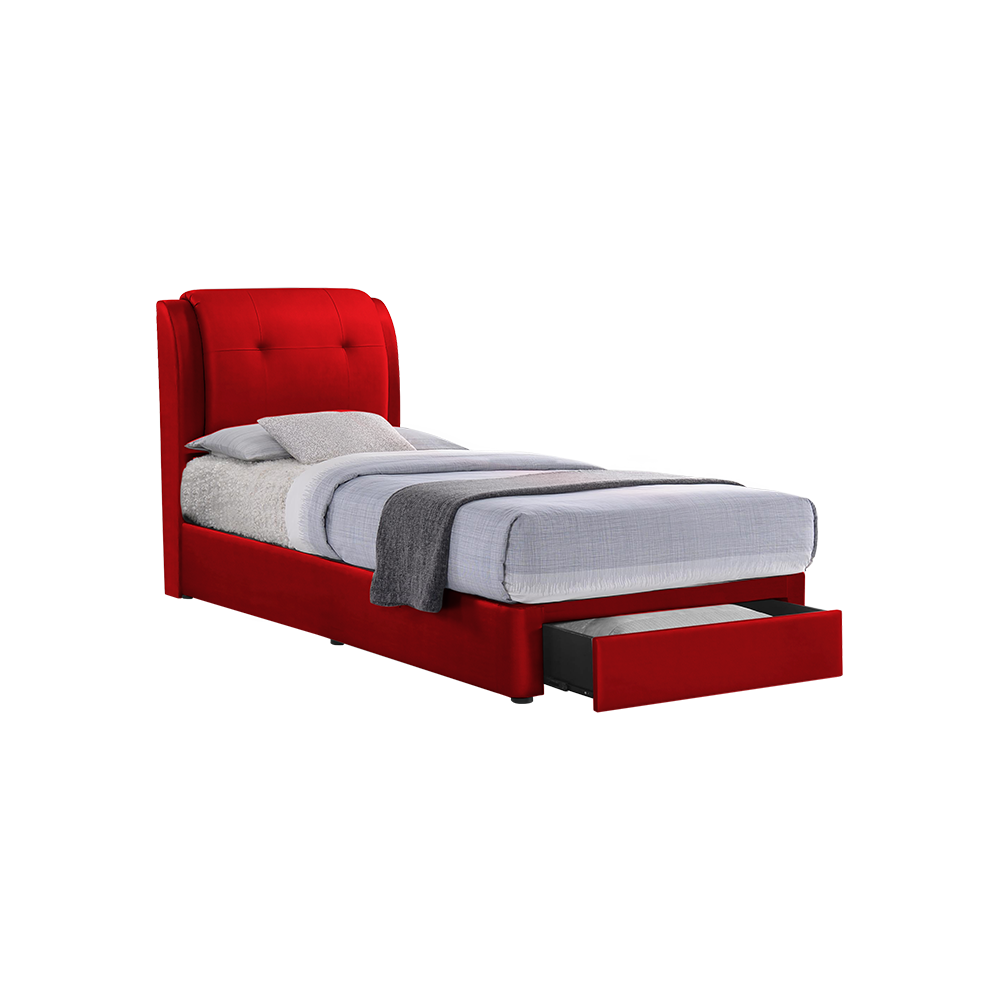 BENTLEY - Mix & Match Divan Bed Frame (with drawer) - Single / Super Single / Queen / King