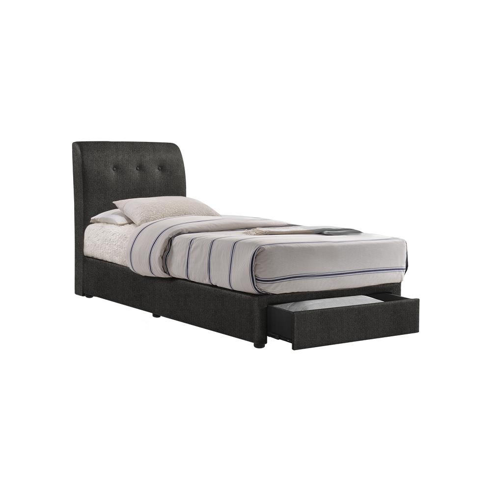 CLINTON - Mix & Match Divan Bed Frame (with drawer) - Single / Super Single / Queen / King