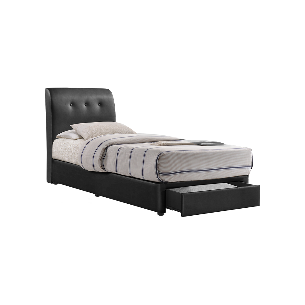 CLINTON - Mix & Match Divan Bed Frame (with drawer) - Single / Super Single / Queen / King