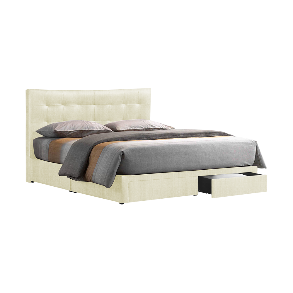 CLOE - Mix & Match Divan Bed Frame (with drawer) - Single / Super Single / Queen / King
