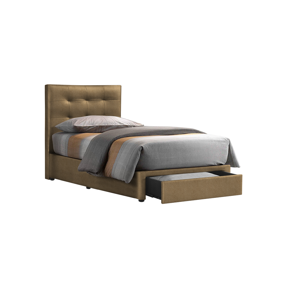 CLOE - Mix & Match Divan Bed Frame (with drawer) - Single / Super Single / Queen / King